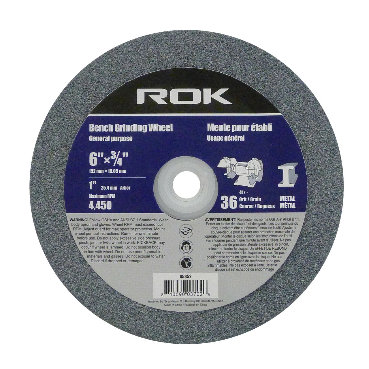 Brand new ๐ BENCH GRINDER WHEEL 6IN. 36G ๐ฅ 3 Brand new ๐ BENCH GRINDER WHEEL 6IN. 36G ๐ฅ