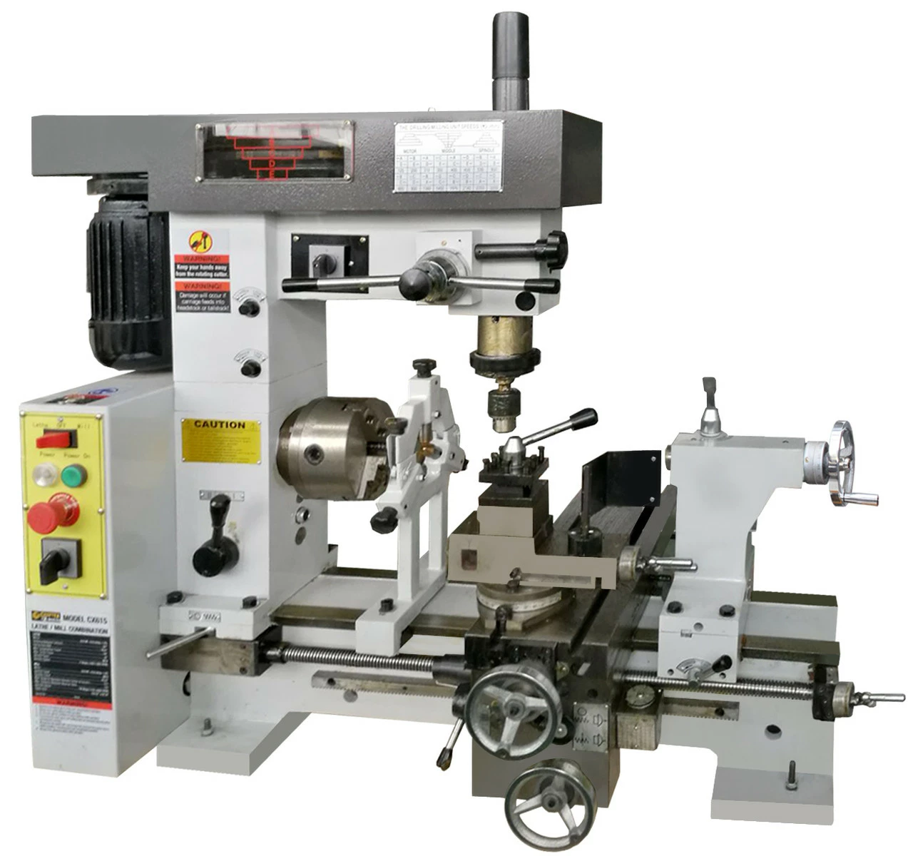 Coupon π LATHE/MILL COMBINATION 110V 3/4HP 60HZ CX615 π 4 Coupon π LATHE/MILL COMBINATION 110V 3/4HP 60HZ CX615 π - Image 2