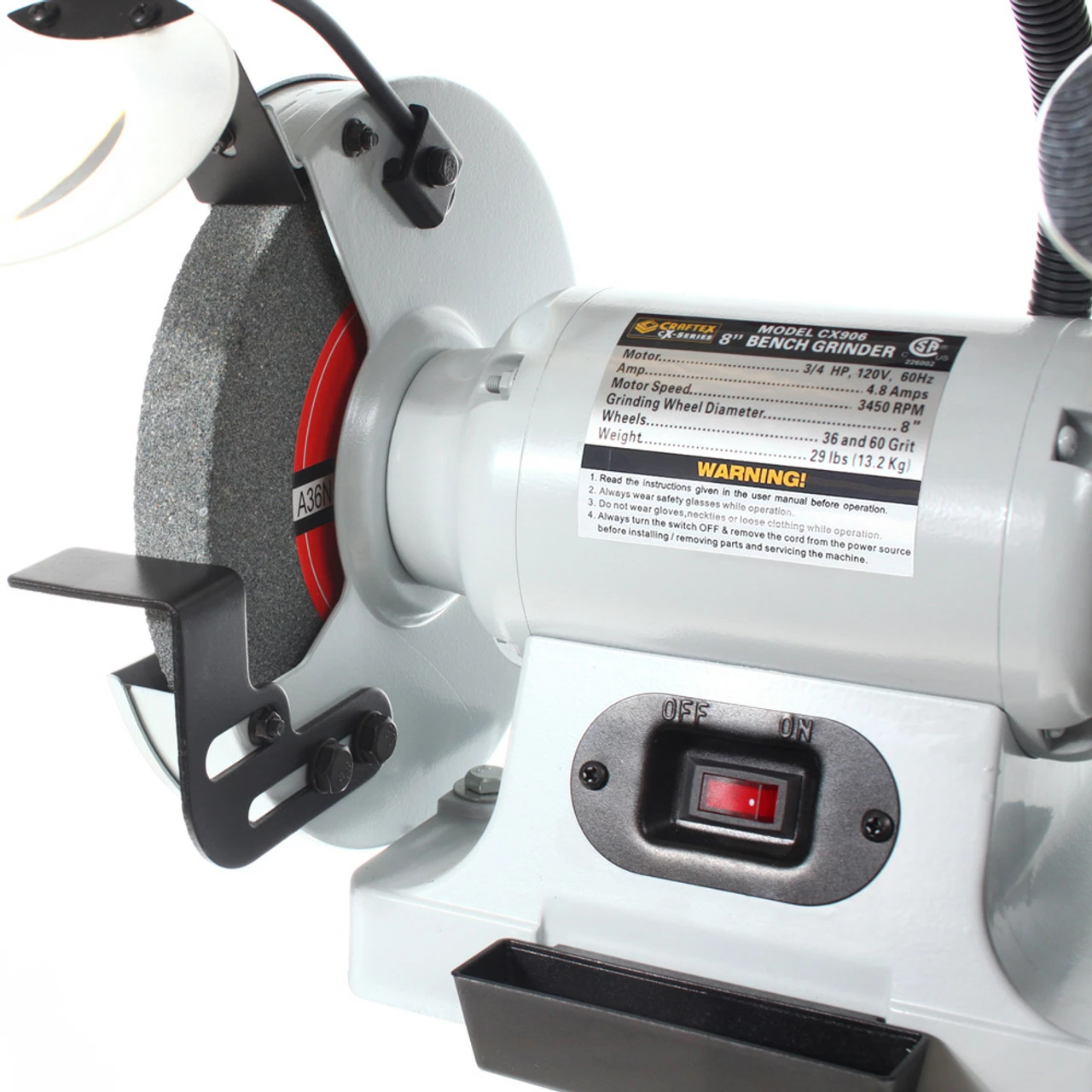 Coupon โค๏ธ BENCH GRINDER 8IN. W/LIGHT CSA CRAFTEX CX CX906 ๐ 4 Coupon โค๏ธ BENCH GRINDER 8IN. W/LIGHT CSA CRAFTEX CX CX906 ๐ - Image 2