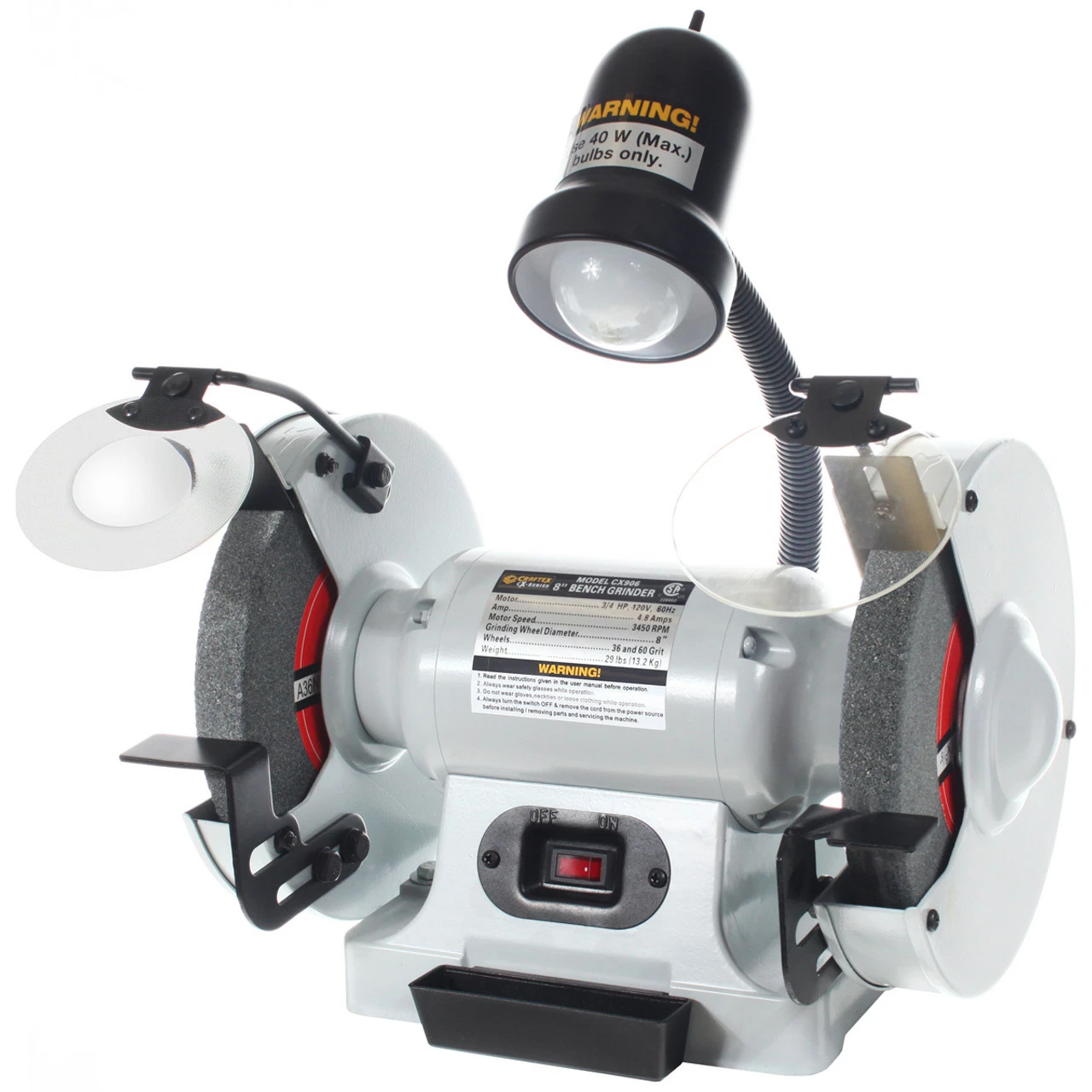 Coupon โค๏ธ BENCH GRINDER 8IN. W/LIGHT CSA CRAFTEX CX CX906 ๐ 3 Coupon โค๏ธ BENCH GRINDER 8IN. W/LIGHT CSA CRAFTEX CX CX906 ๐